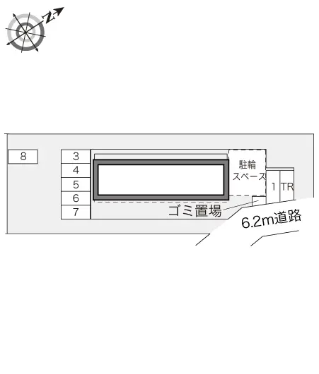 ★手数料０円★厚木市林　月極駐車場（LP）